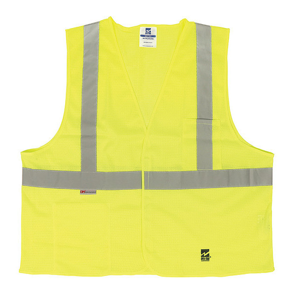 Open Road Safety Vest, Solid, Org, 2XL/3XL, PK25 U6105G-2XL/3XL