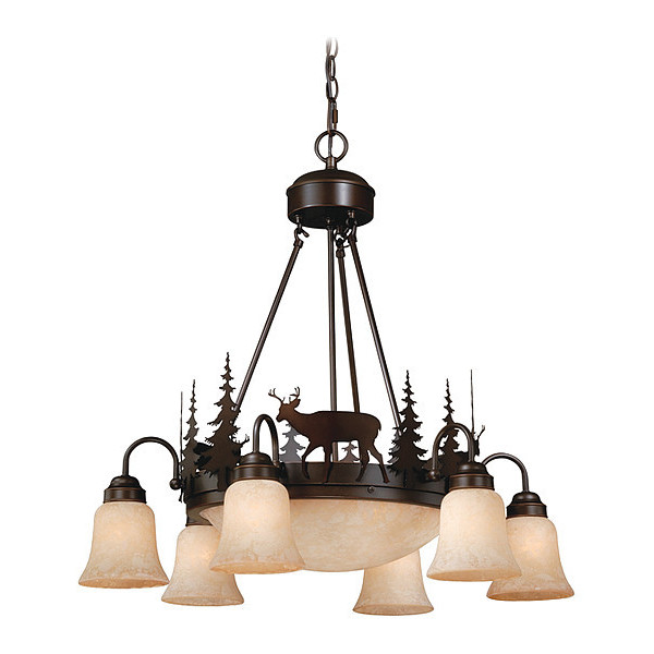 Vaxcel Bryce 9L Chandelier Bronze CH55406BBZ