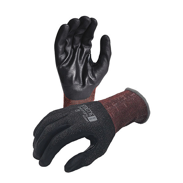 Azusa Safety Karbonhex Premium 15 ga. Cut Resistant Gloves, Ultra Foam Nitrile Palm Coating, L KX10N