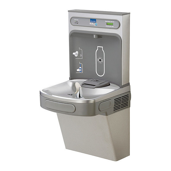 Elkay Water Cooler, Barrier Free EZH2O 8 GPH Stainless (Bottle Filler not Included) LZS8WSS