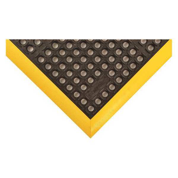 Notrax Antifatigue Mat, Black/Yellow, 28 In W x 40 In L, 7/8 In Thick 514S2840YB