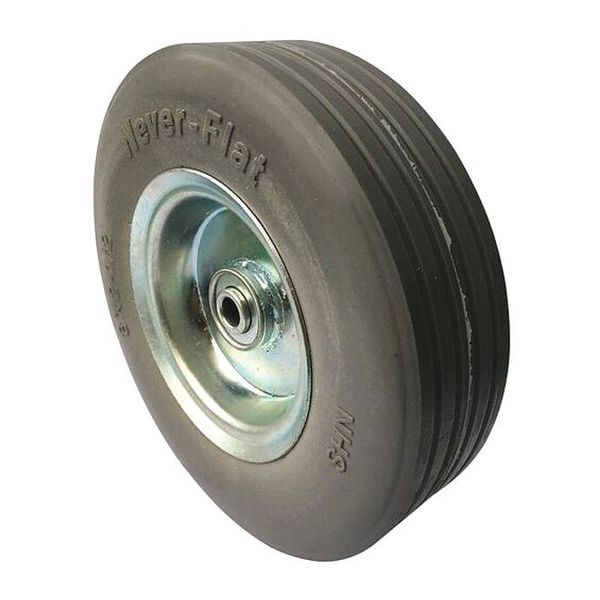 Zoro Select Solid Wheel, Ribbed, 250 lb. Load Rating 53CM83