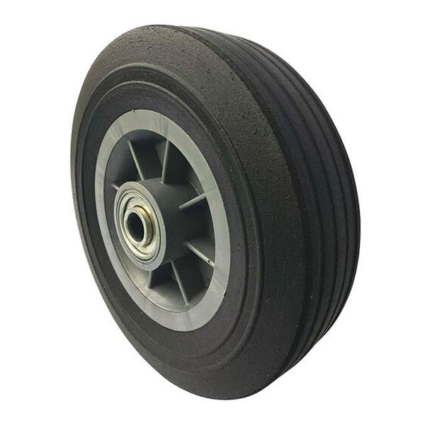 Zoro Select Solid Wheel, Ribbed, 8" Dia., 2-5/8" W 53CM86