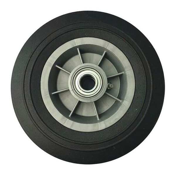 Zoro Select Solid Wheel, Ribbed, 2" W, Ball Bearings 53CM87