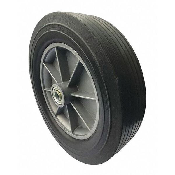 Zoro Select Solid Wheel, Ribbed, 550 lb. Load Rating 53CM92