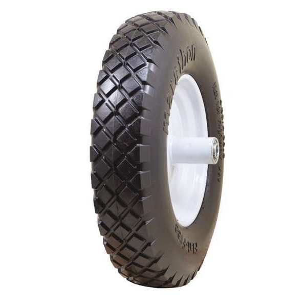 Zoro Select Solid Wheel, Knobby, 375 lb. Load Rating 53CM70