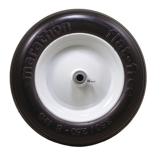 Zoro Select Solid Wheel, Ribbed, 275 lb. Load Rating 53CM61