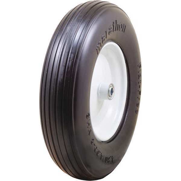 Zoro Select Solid Wheel, Ribbed, 375 lb. Load Rating 53CM67