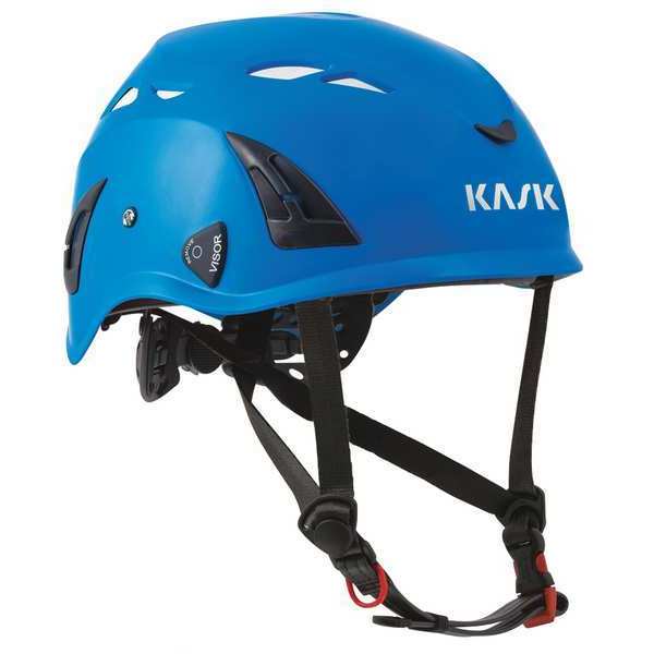 Kask Safety Helmet, SuperPlasma HD, ABS Shell, Vented, 6pt Ratchet, Type 1, Class C, Blue, One Size WHE00036-207