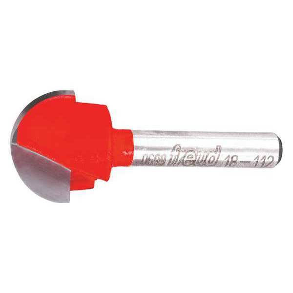 Freud Round Nose Router Bit, 3/4" Cutting Dia. 18-112