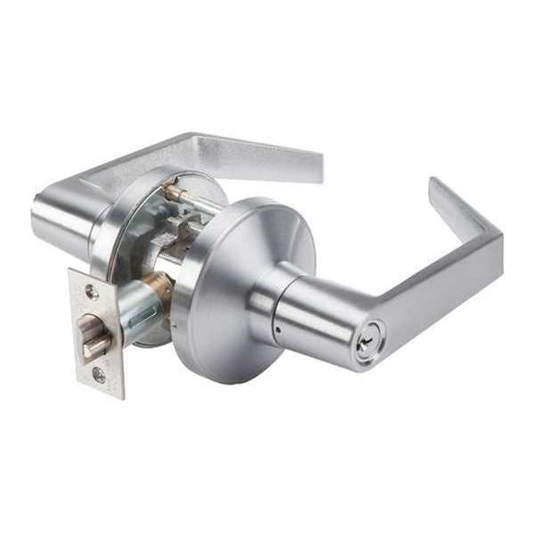 Zoro Select Door Lever Lockset, PHL Angled Style GP 116 PHL 626 234 ASA SCC