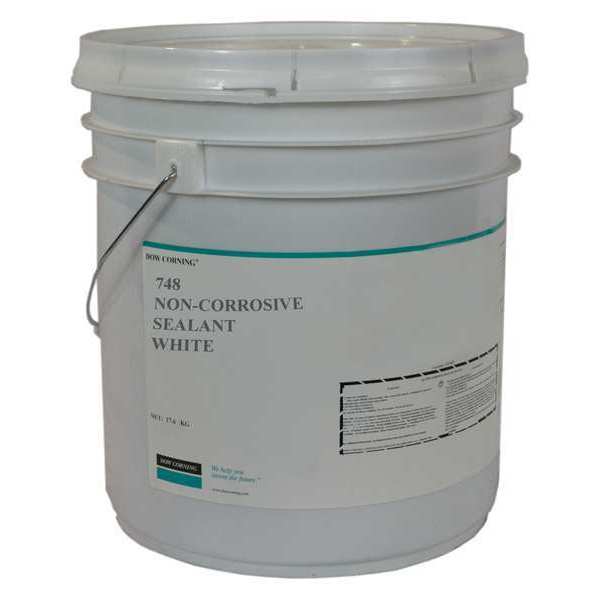 Dow Non-Corrosive Sealant, 22.4 oz, Tube, White, Silicone Base 2272881