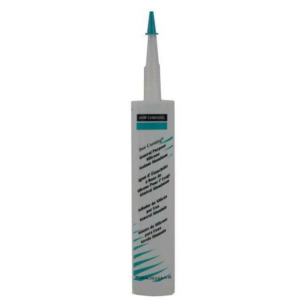 Dow Sealant, 10.3 oz, Cartridge, Gray, Silicone Elastomer Base 4045021