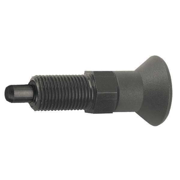 Kipp Indexing Plunger, Size: 9, D1= 1/4-28, D=3, Style A, Non-Lockout WO Locknut, Pin Hardened K0630.21903AJ