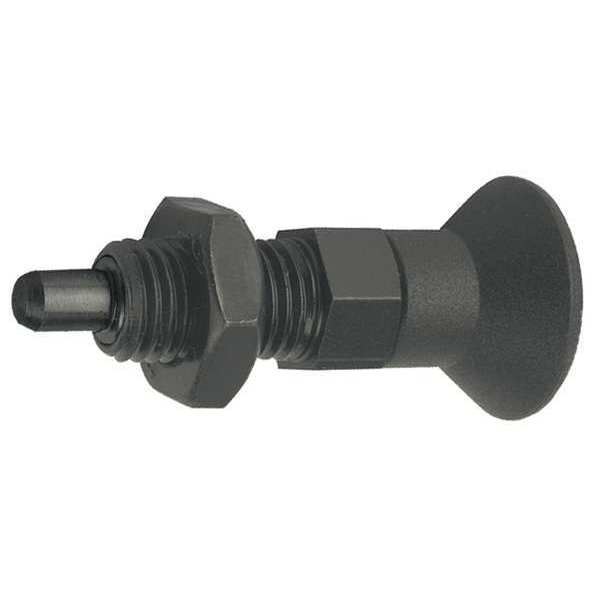 Kipp Indexing Plunger, Size: 3, D1= 5/8-11, D=8, Style B, Non-Lockout W. Locknut, Pin Hardened K0630.22308A6