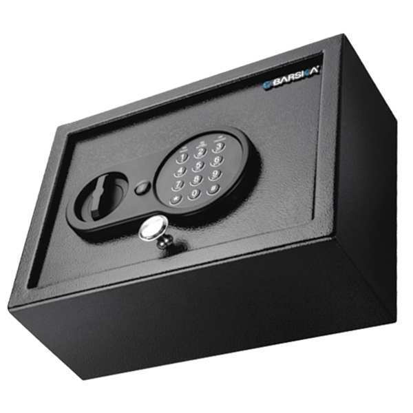Barska Security Safe, 0.21 cu ft, 10.5 lb, Digital Keypad Lock AX12622