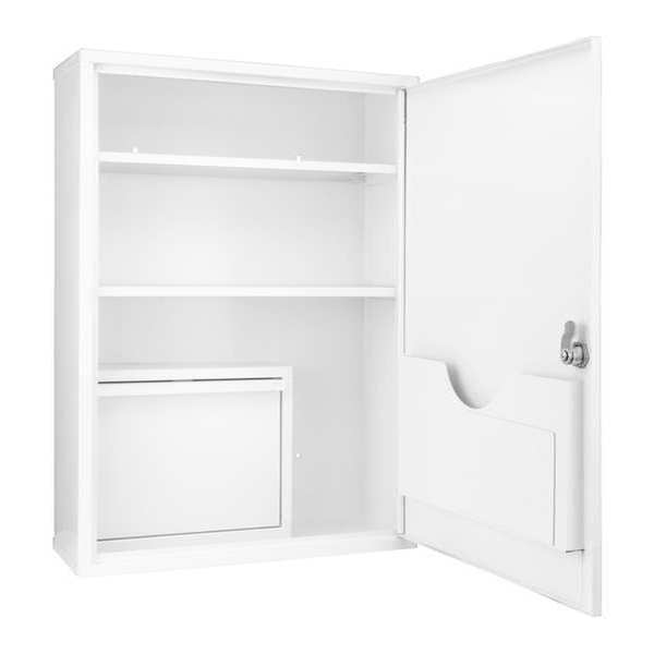 Barska Supply Cabinet, White, 22-13/16" Overall H CB12824