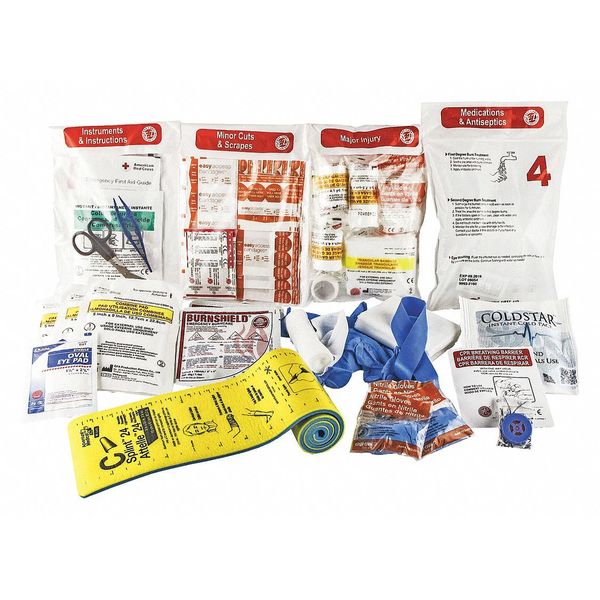 Zoro Select First Aid Kit Refill, Cardboard, 50 Person 9994-2160