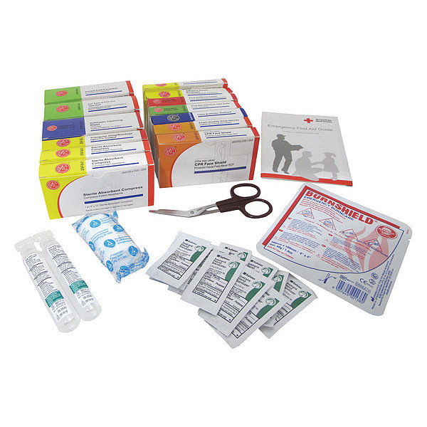 Zoro Select First Aid Kit Refill, Cardboard, 25 Person 9994-2015