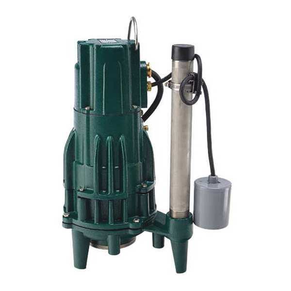 Zoeller Grinder Pump, 1.5 HP, 230V, 11-5/8" Dia. 819-0011