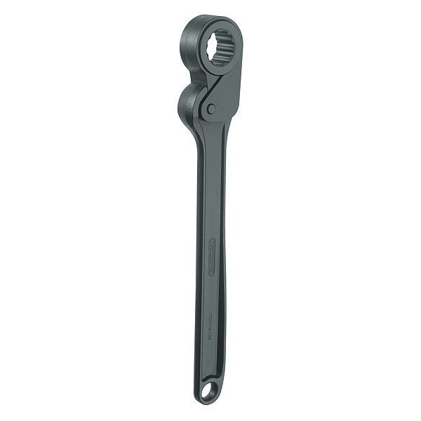Gedore Ratcheting Obstruction Wrench, 12" L 31 KR 12-27