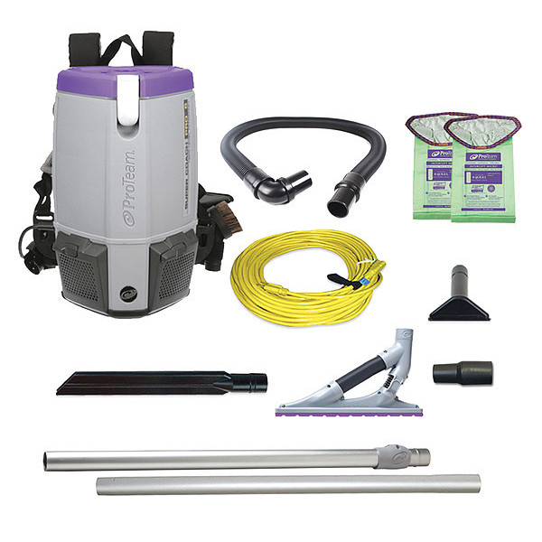 Proteam Super Coach Pro 6, 6 qt. Backpack Vacuum w/ ProBlade Carpet Tool Kit 107533