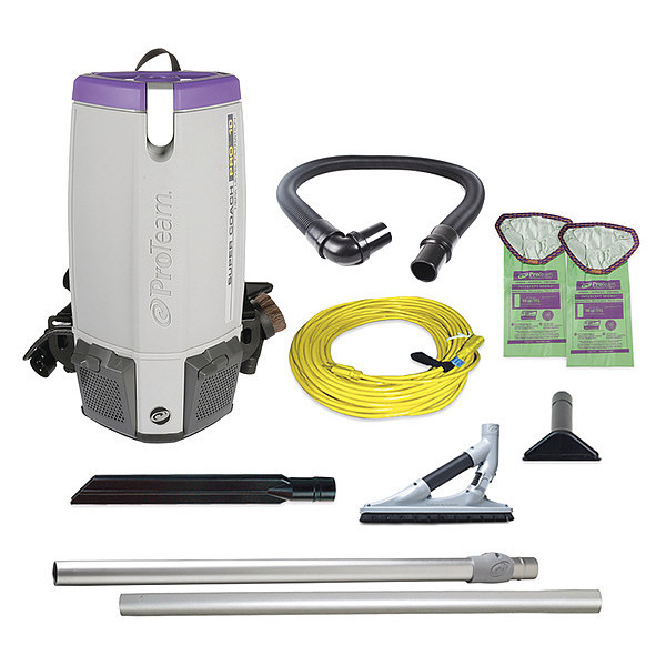 Proteam Super Coach Pro 10, 10 qt. Backpack Vacuum w/ ProBlade Hard Surface Tool Kit 107537