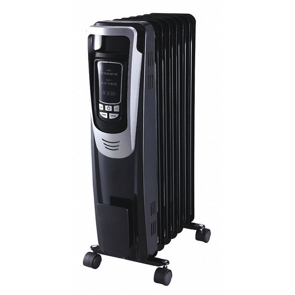 Dayton Portable Electric Heater, 1500W, 120V AC, 1 Phase, 5118 BtuH 53TY91