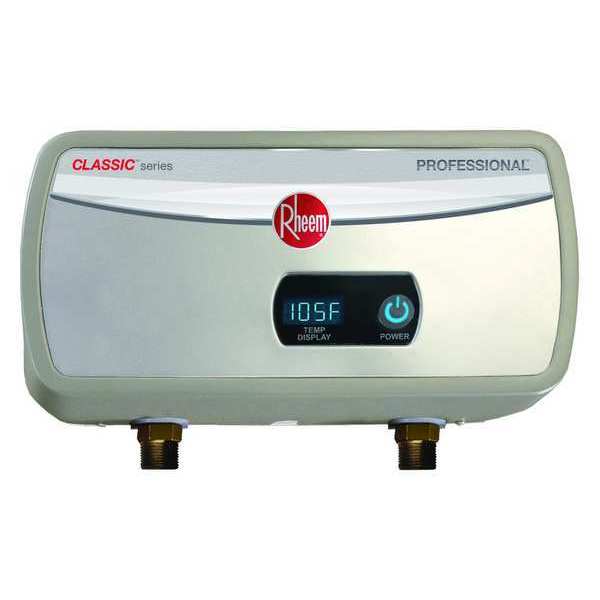 Rheem 120 VAC, Both Electric Tankless Water Heater, Undersink, 59 Degrees to 140 Degrees F, 3500 W RTEX-04