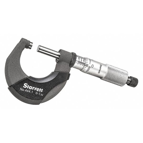Starrett Outside Micrometer, 50 to 75mm Range T444.1XRL-1
