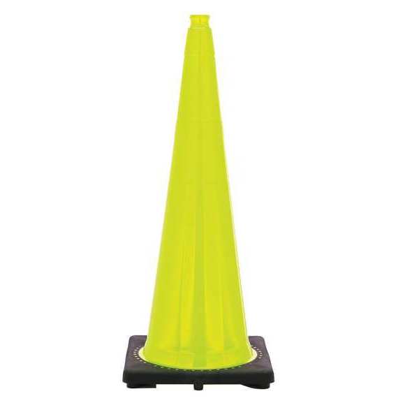 Zoro Select Traffic Cone, 10 lb., Lime Cone Color RS90045CT-LIME
