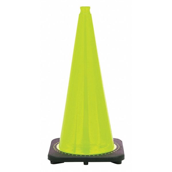 Zoro Select Traffic Cone, 7 lb., Lime Cone Color RS70032C-LIME