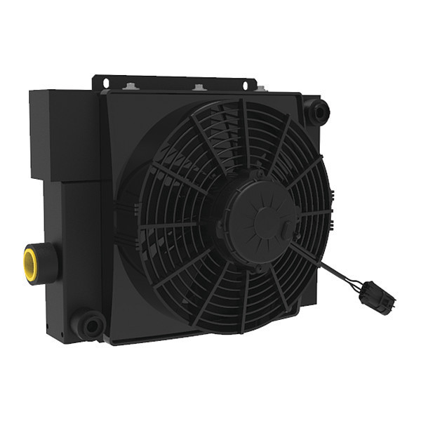 Akg Oil Cooler, 4 to 50 gpm, DC Motor, 12VDC D20-12-BP25