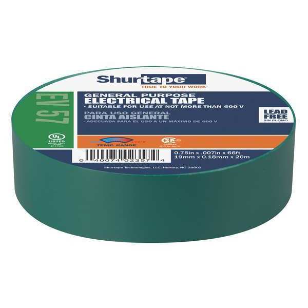 Shurtape Electrical Tape, 7 mil Thick, 66 ft. L EV 057
