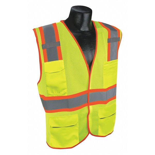 Condor High Visibility Vest, Yellow/Green, S/M 53YN57