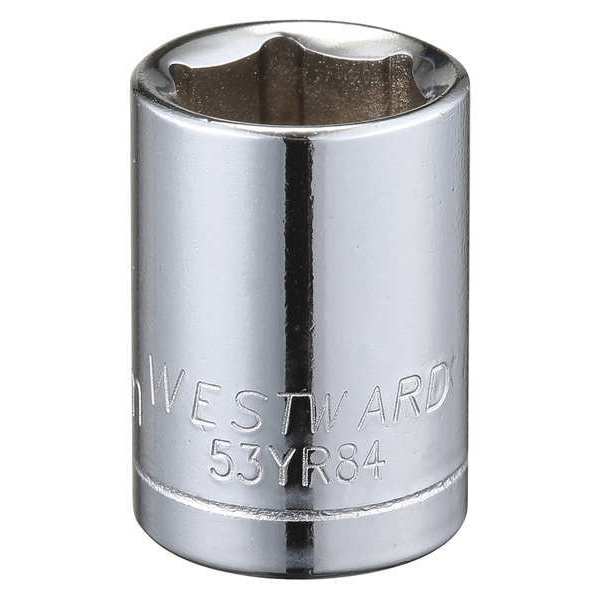 Westward 3/8 in Drive, 12mm Hex Metric Socket, 6 Points 53YR84