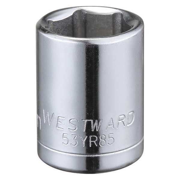 Westward 3/8 in Drive, 13mm Hex Metric Socket, 6 Points 53YR85