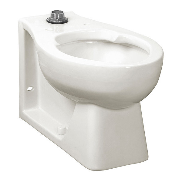 American Standard Hron1.3-1.6GPF EvrClenToiletBwl Wh, 1.28 to 1.6 gpf, Flushometer, Floor Mount, Elongated, White 3312.001.020