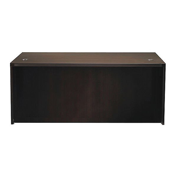 Mayline Conference Front Desk, 36" D, 72" W, 29-1/2" H, Mocha, MDF (Medium Density Fiberboard) - Platform ARD7236LDC