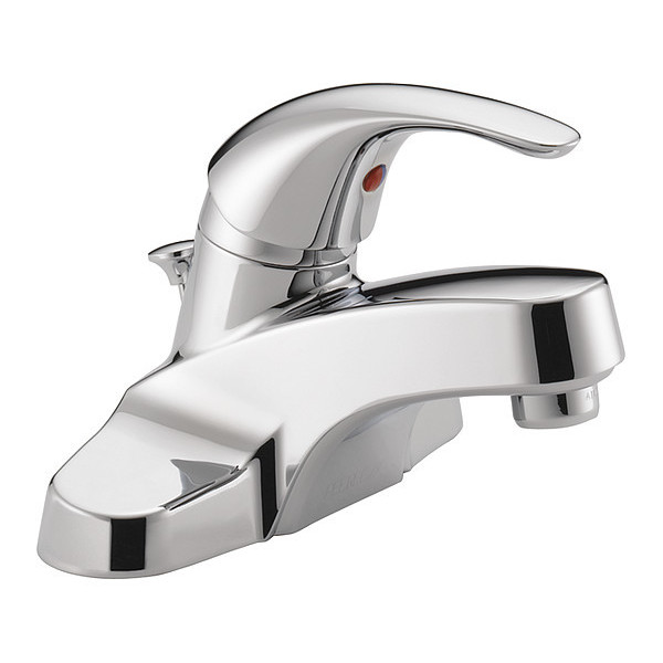 Delta Single Handle 3-hole 4" installation Hole Centerset Lavatory Faucet, Chrome P188620LF