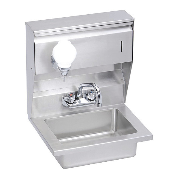 Elkay Sink, Soap/Twl Dspnsr, 18x14.5x22.375" EHS-18-STDX