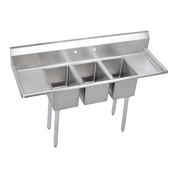 Elkay Sink, Scullery Mount, 1 Set, On Center Hole, #4 Finish Finish 3C10X14-2-12X