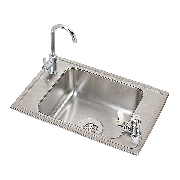 Elkay 17" W x Drop-In, Sink CDKAD2517VRC