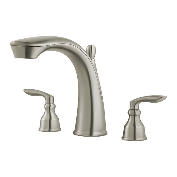 Pfister Dual Handle 3 Hole Tub Trim, Brushed Nickel RT6-5CB1K