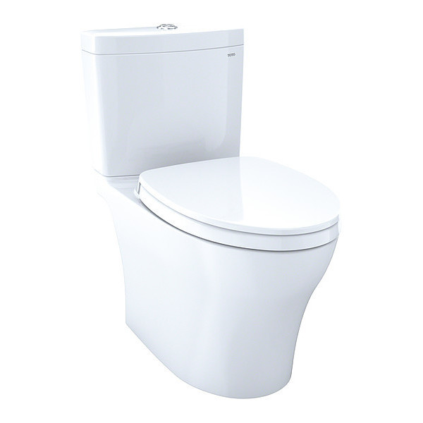 Toto Toilet, 0.8/1.28 gpf, DynaMax; Tornado Flush, Floor Mount, Elongated, Cotton MS446124CEMG#01