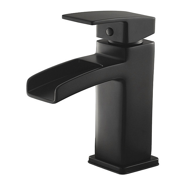 Pfister Single Handle 1  or 3 Hole Bathroom Faucet, Matte Black LG42-DF0B