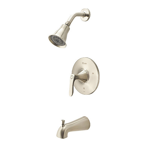 Pfister Tub/Shower Trim, 1-Handle, Weller, Nickel LG89-8WRK