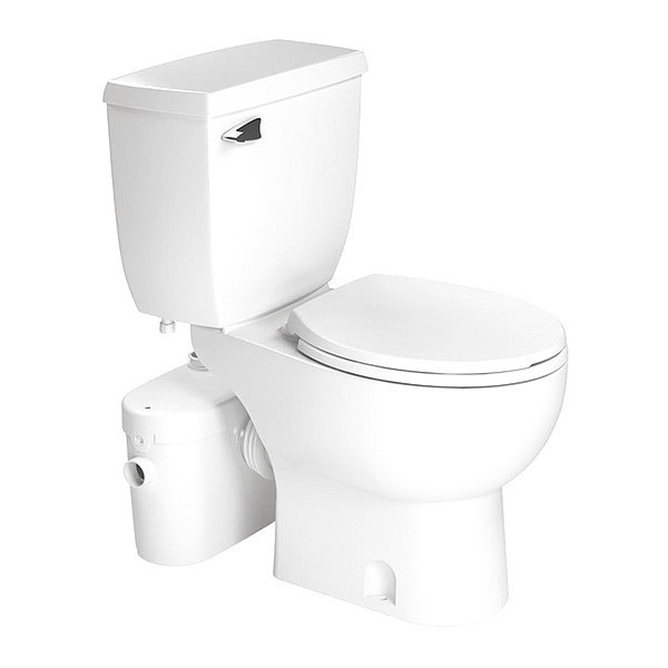 Saniflo Toilet, 1.28 gpf, Floor Mount, Round 081_083_005