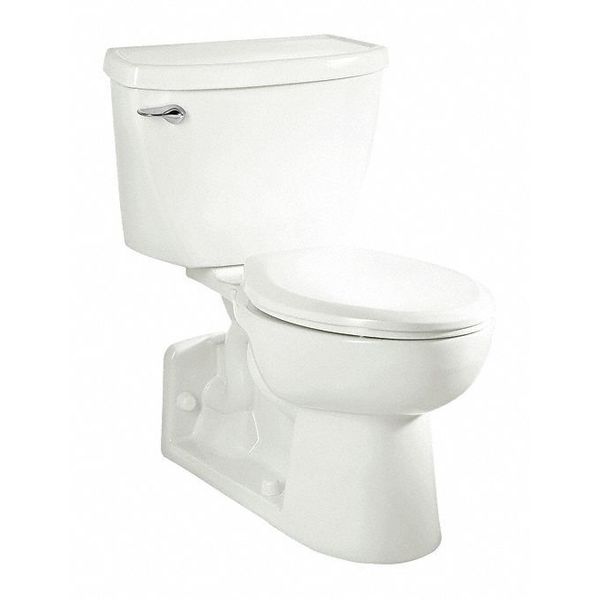 American Standard Yorkvile 1.1GPF R Elong Toilet Wh, 1.1 gpf, Pressure Assist Tank, Floor Mount, Elongated, White 2878.100.020