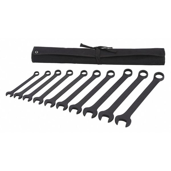 Westward Combination Wrench Set, 10 Pieces, 12 Pts 54DG09